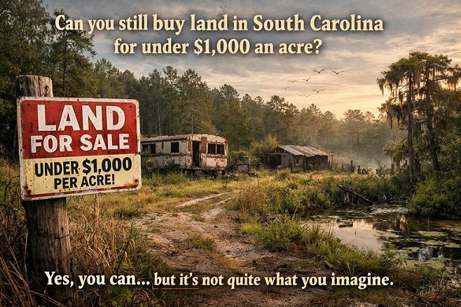 Affordable Land  South Carolina
